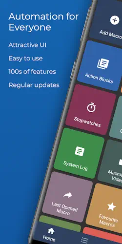 macrodroid app home interface features