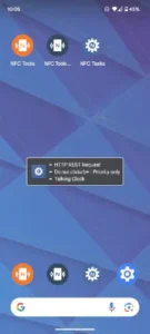 nfc tasks execution screen automation
