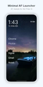 olauncher minimal af launcher interface