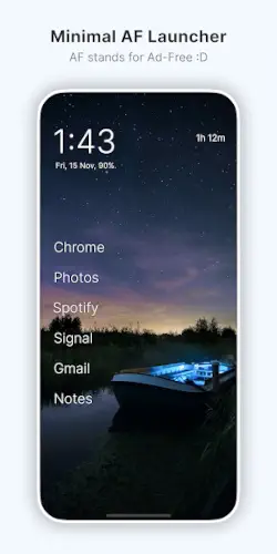 olauncher minimal af launcher interface