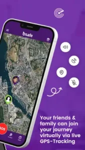 bsafe live gps tracking guardian map