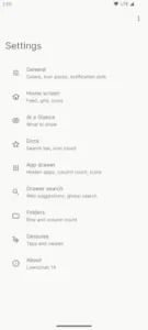 lawnchair settings menu customization options lawnchair settings menu customization options