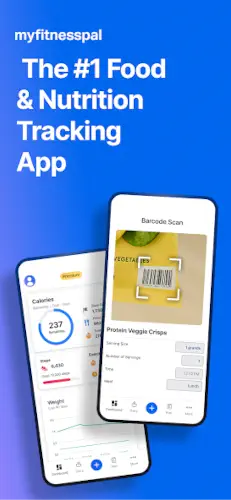 myfitnesspal barcode scan calorie dashboard