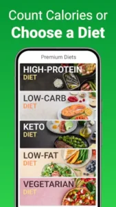 mynetdiary premium diet plans options