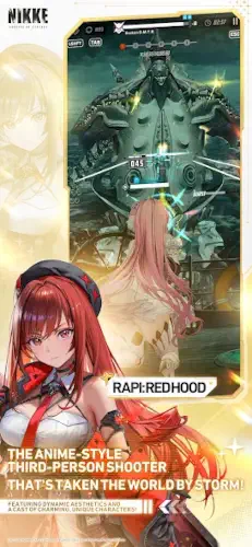 nikke rapi red hood boss battle gameplay