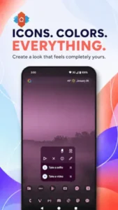 nova launcher icons colors customization