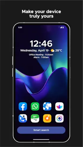 smart launcher 6 personalized home screen layout
