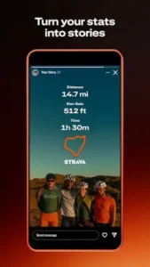 strava turn stats into stories share